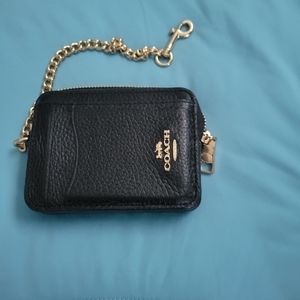 Coach small zip card case